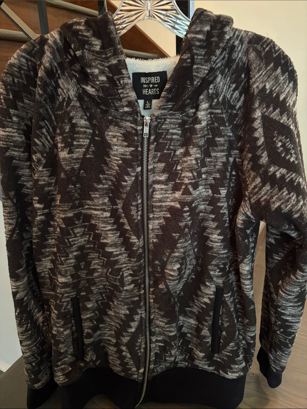 Inspired Hearts plush hoodie